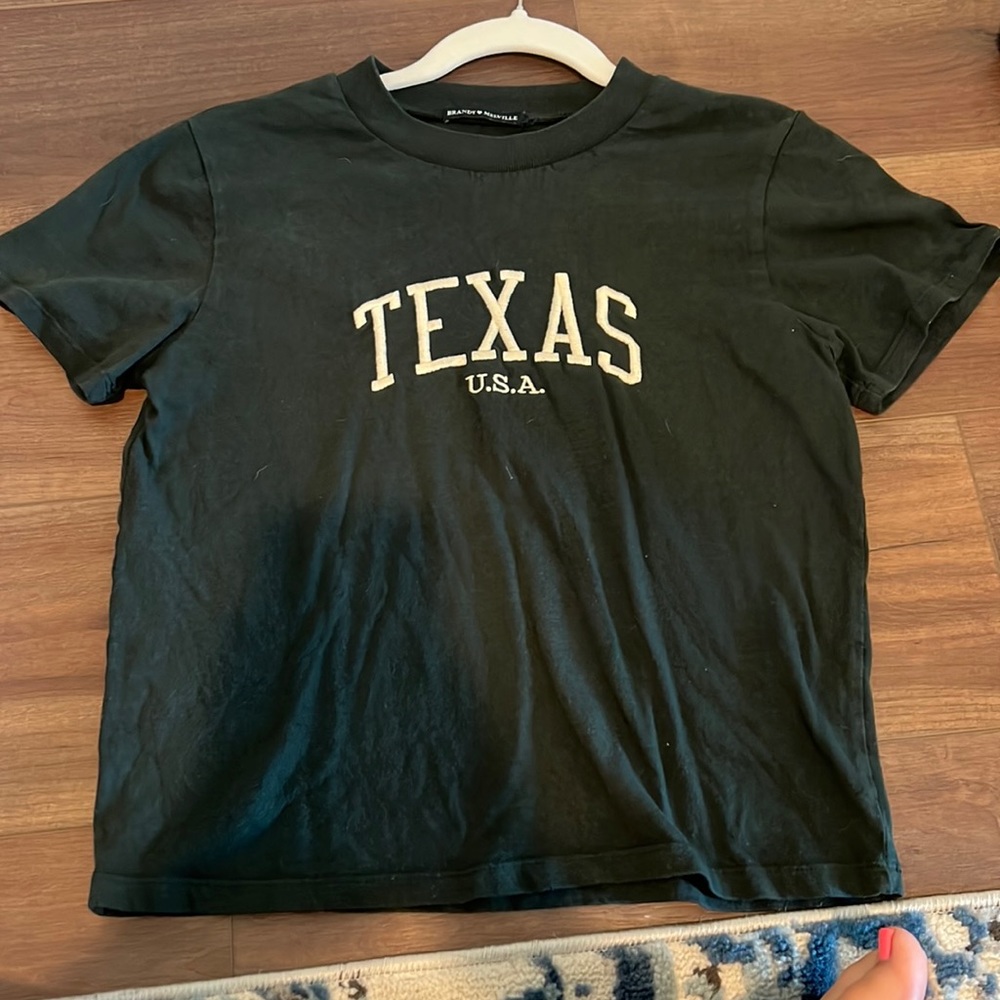 Brandy melville green baby tee